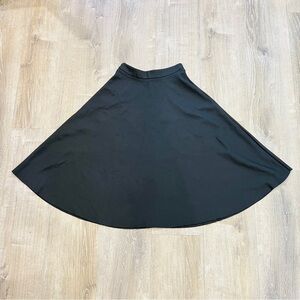 IRO basic black high waist fuzzy edge A-line skirt midi dress size 1